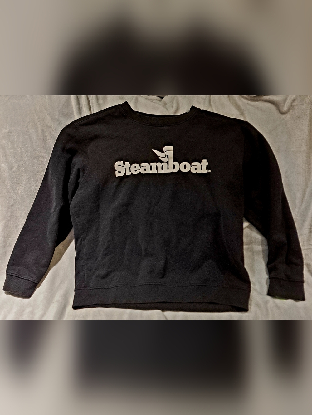 Vintage Steamboat Ski Resort Black Sweatshirt Large